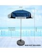 Kemp USA Polyester Fabric Navy/White 6' Umbrella