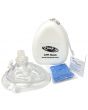Kemp USA CPR Mask with O2 Inlet, Headstrap, Gloves, and Wipes