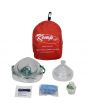 Kemp USA CPR Mask Adult & Child Combo with Gloves & Wipe in Soft Case Pouch