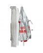Kemp USA 5.5' Wind Umbrella with LIFE GUARD Logo, Silver /Red