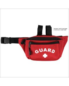 Kemp USA Hip Pack with GUARD and Fast Stick Straps, Red