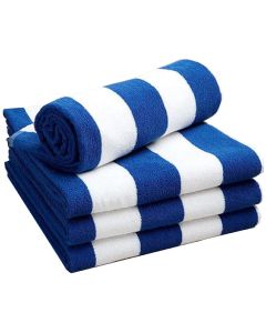 Kemps USA Beach Towel, Blue & White (28X60)