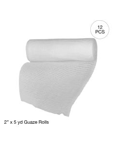 Gauze Bandage Rolls, Non-Sterile (8 boxes of 12 pcs)