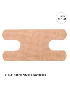 Fabric Knuckle Bandage 1.5" x 3" (24 boxes of 100 pcs)