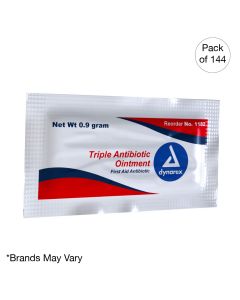 Triple Antibiotic Ointment, 0.9 Gram Packets (12 boxes of 144 pcs)