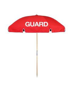 Kemp USA 7.5' GUARD Beach Umbrella, Red / White