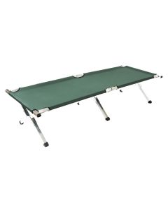 Kemp USA Aluminum Military and Camping Portable Folding Cot Stretcher, Green