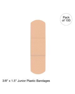 Plastic Bandages, 3/8" x 1.5" Junior (36 boxes of 100 pieces)