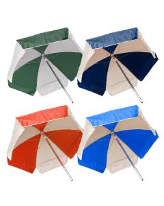 Kemp USA Polyester Soft Fabric 6' Umbrella-Royal Blue / White